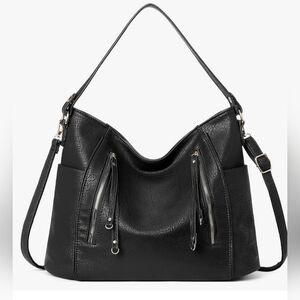WOMENS  VEGAN LEATHER HOBO BAG NWT